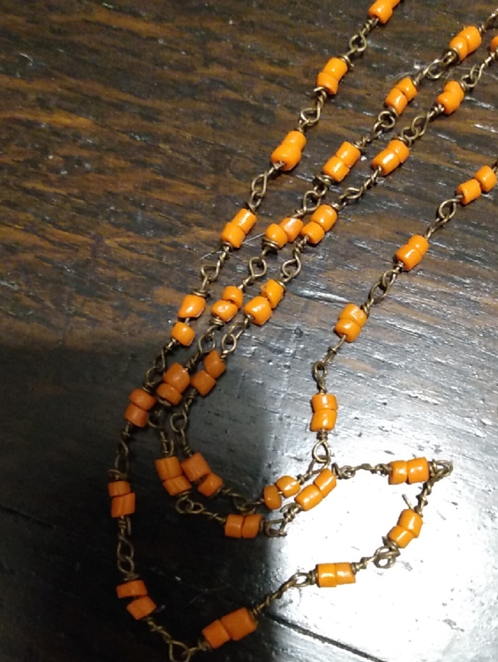 Handcrafted Vintage Coralbead Necklace